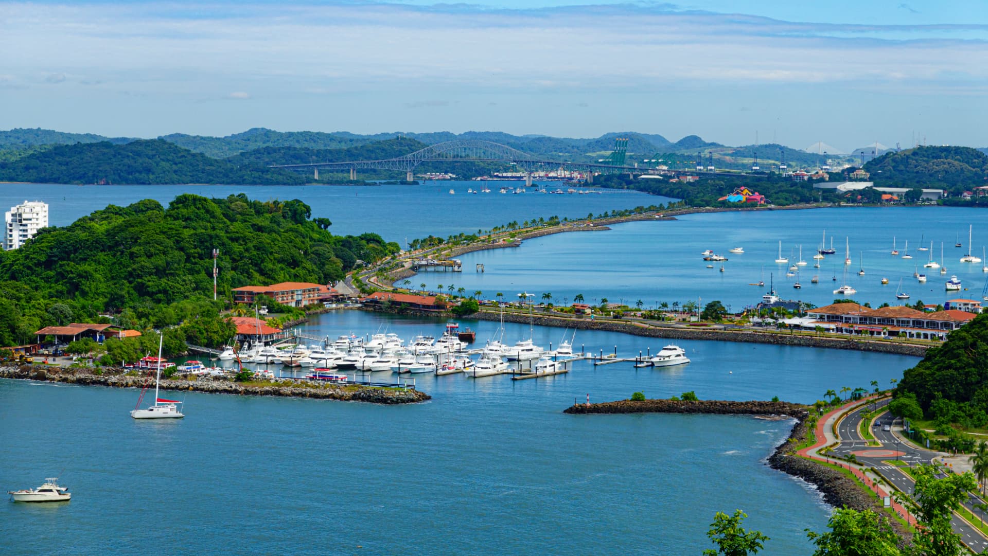 Aerial coastline — Panama